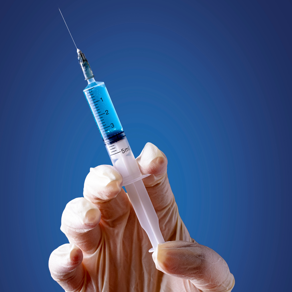 Clinician administering Long-Acting Injectables (LAIs)