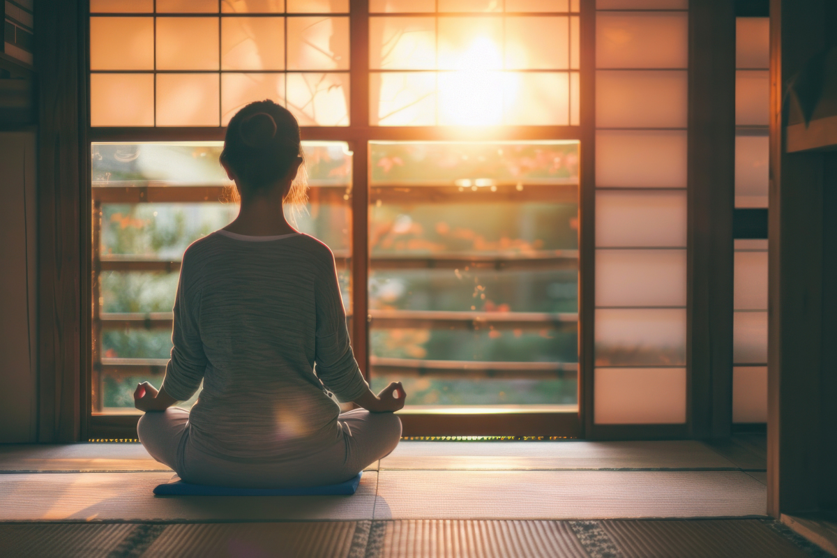 Meditation and mindfulness practice representing transpersonal psychology in mental health.