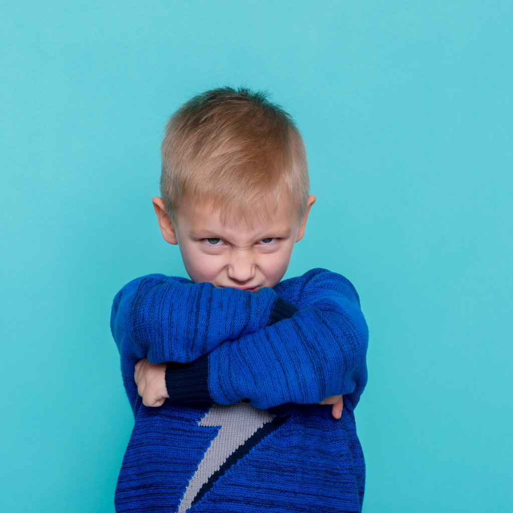 Understanding Oppositional Defiant Disorder in Children 1 Angry child showing defiant behavior, representing ODD.