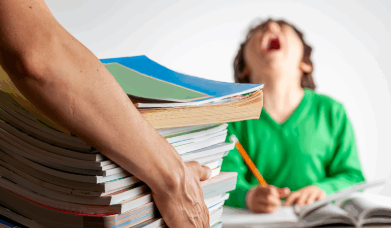 Animo Sano Psychiatry 37 Child with ADHD struggling to manage big emotions while doing homework