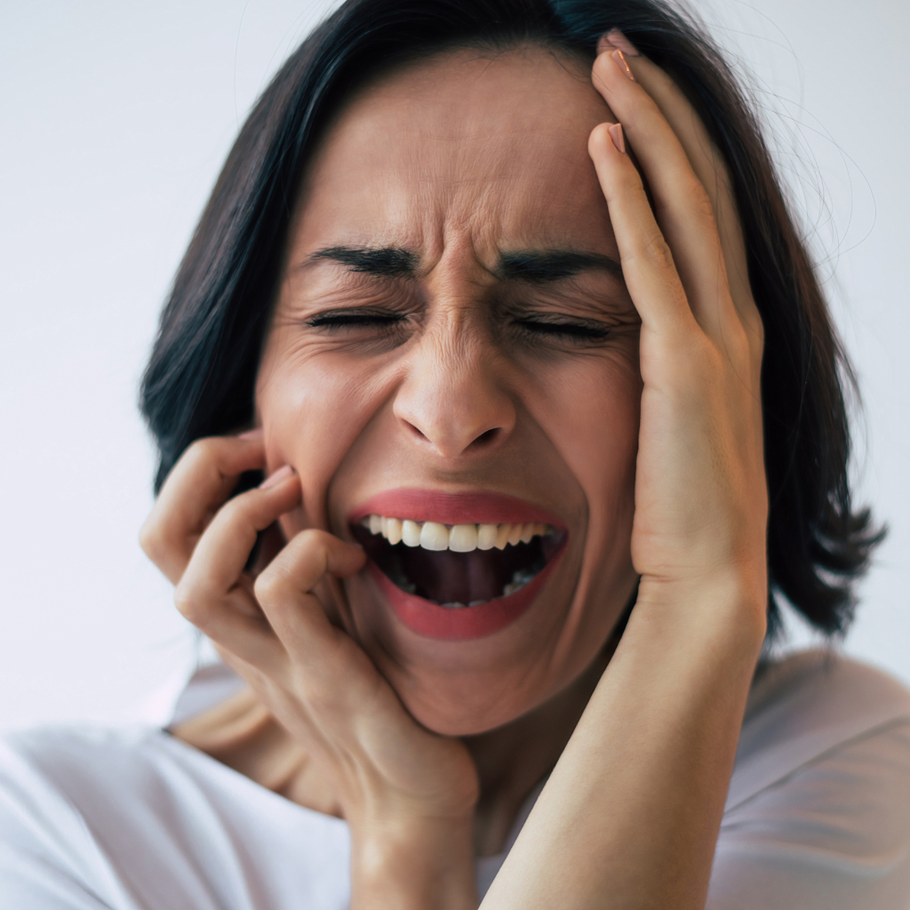 Woman showing heightened emotional intensity, reflecting manic symptoms in bipolar disorder