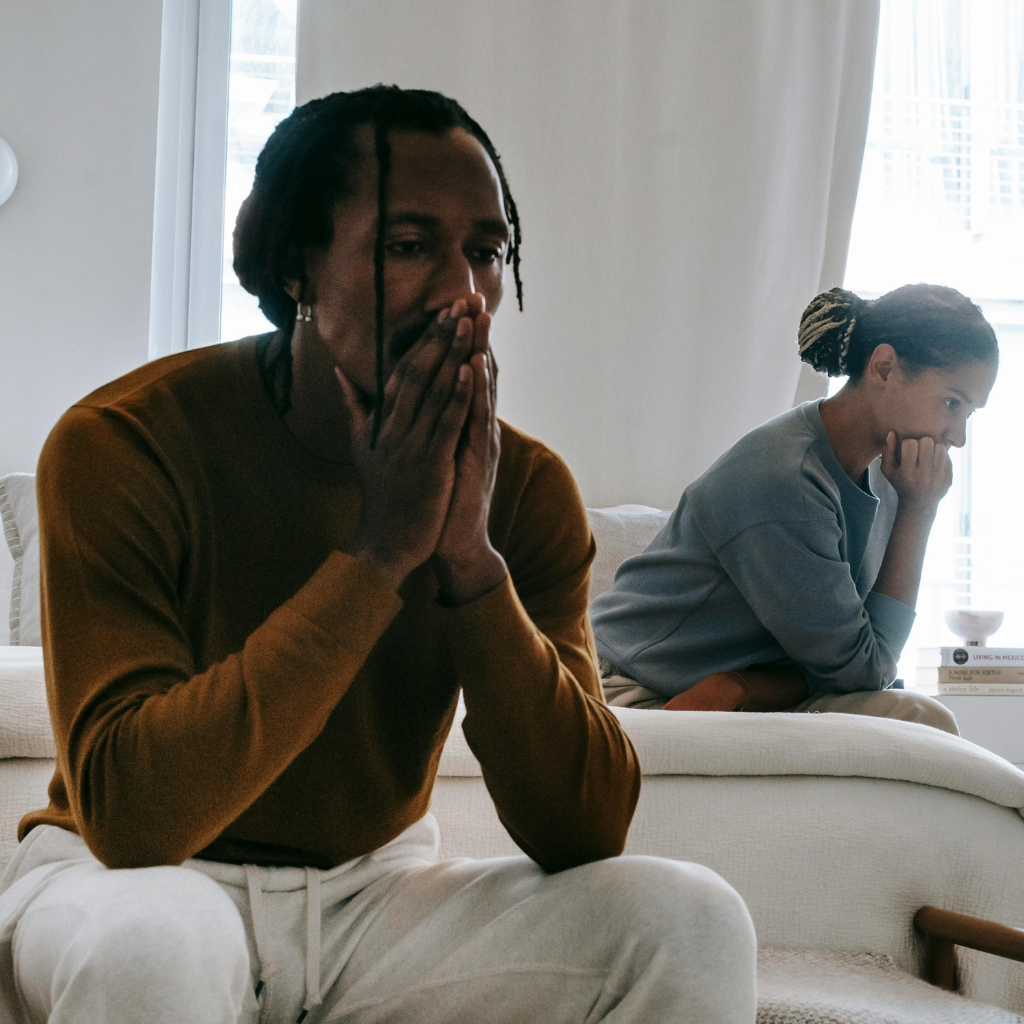 Emotional distance and stress between partners during relationship conflict