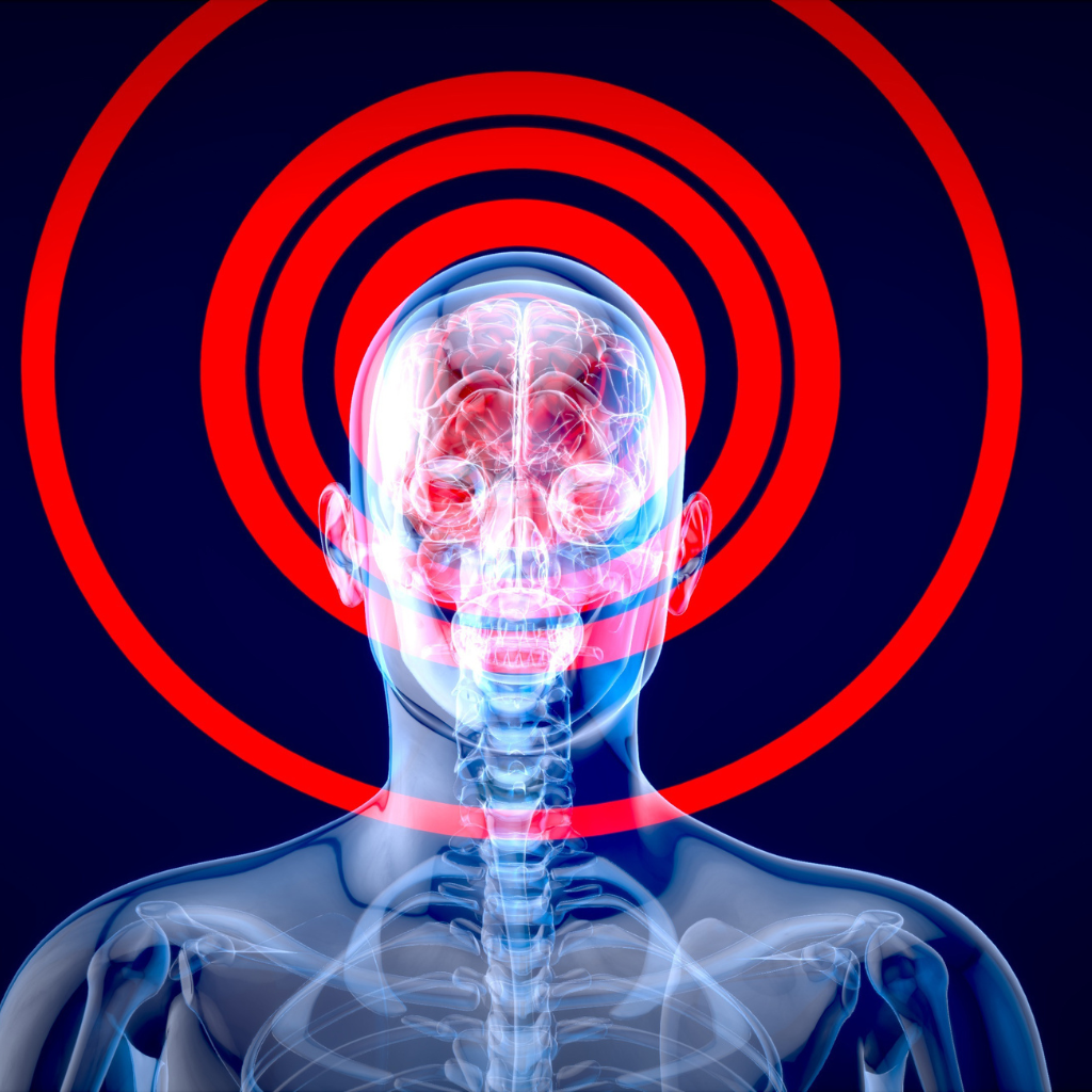 Brain and nervous system illustration showing why veterans with PTSD may stay alert for danger at home.