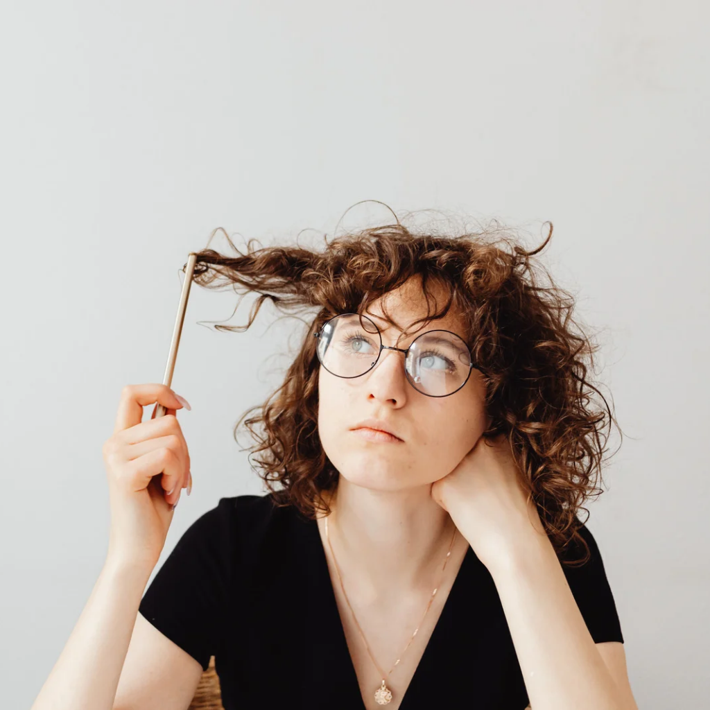 Woman Reflecting on Therapy Progress